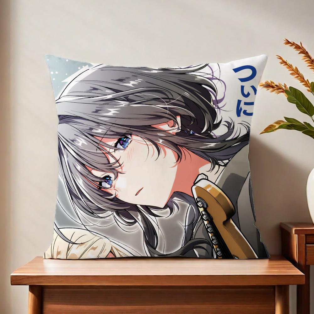 Cute Mme anime Llove Song cushion cover For Pillow Printing Sofa Decoration Home Car Room Coffee Shop Office Nordic Simplicity