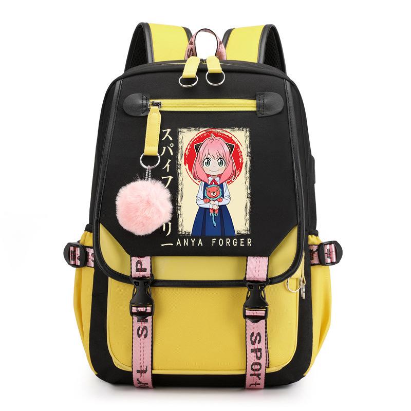 RiMan SPY x FAMILY Spy Play House Backpack Junior High School Student Personality Trend College Style School Bag