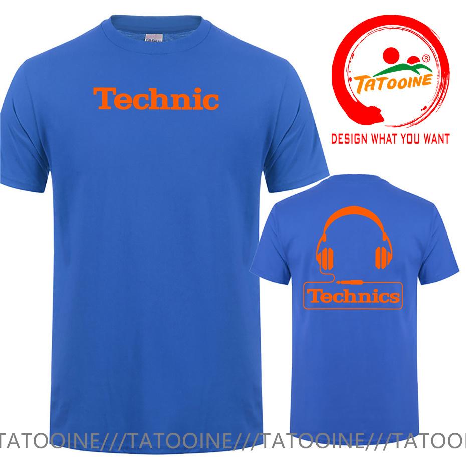 Technics Headphone Print T Shirts Unisex Disco Dj Party House Detroid Harajuku Fashion T Shirt Oversized Tshirt Trendy Dj Tee Tops