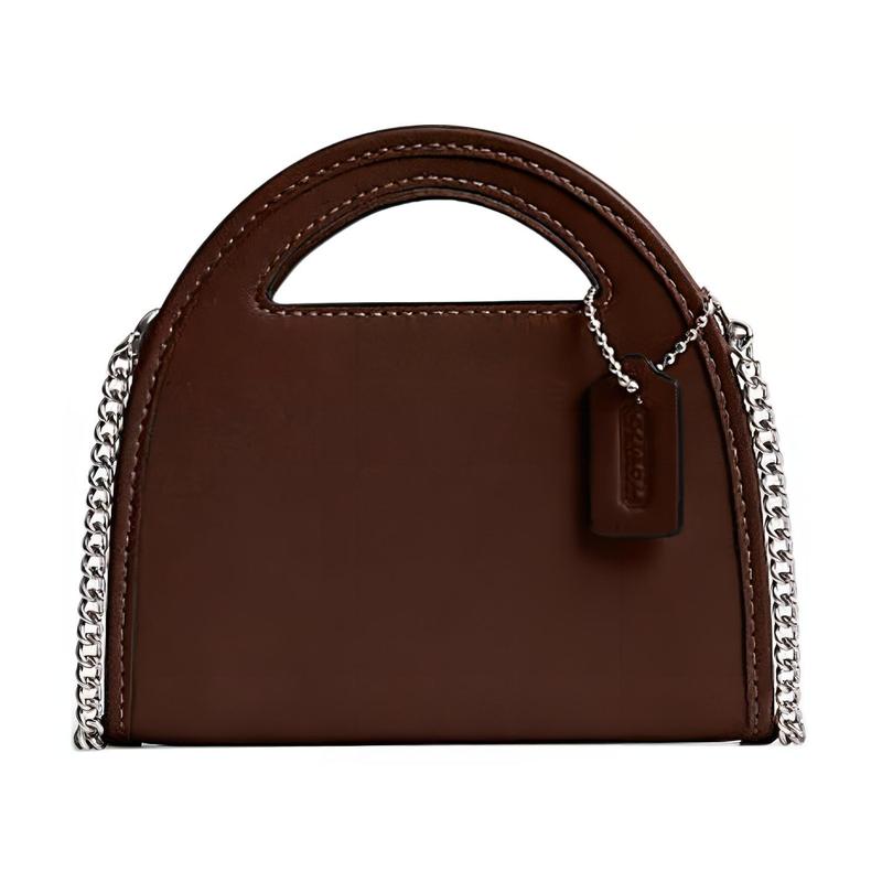 COACH ogo plate cow leather card holder regular women s maple leaf color maple leaf color коричневый
