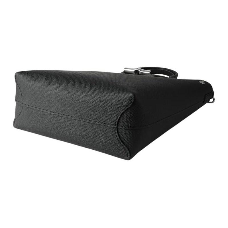 Longchamp Le Roseau Bamboo Button Grain Effect Open Main Sandwich Cowhide Tote Bag Tote Shopping Bag Shoulder Handbag Medium Women's Black 10228HPN001