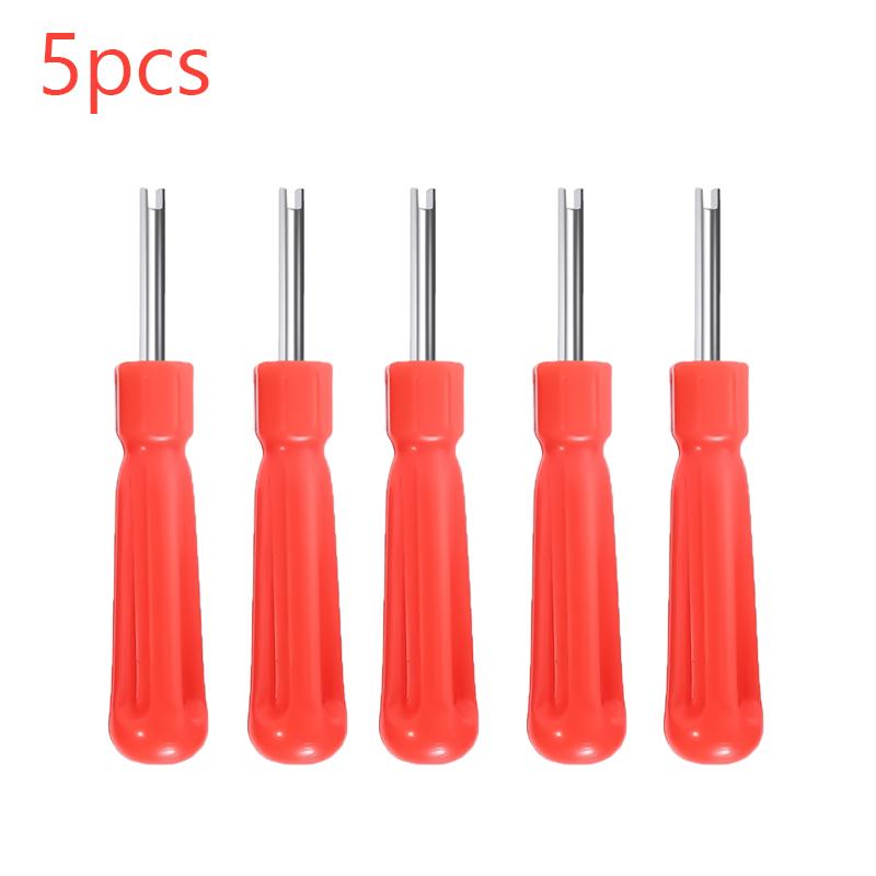 Auto Tire Valve Rod Core Removal Screwdriver Wrench Motorcycle Slotted Handle Tire Repair Installation Tool Car Accessories