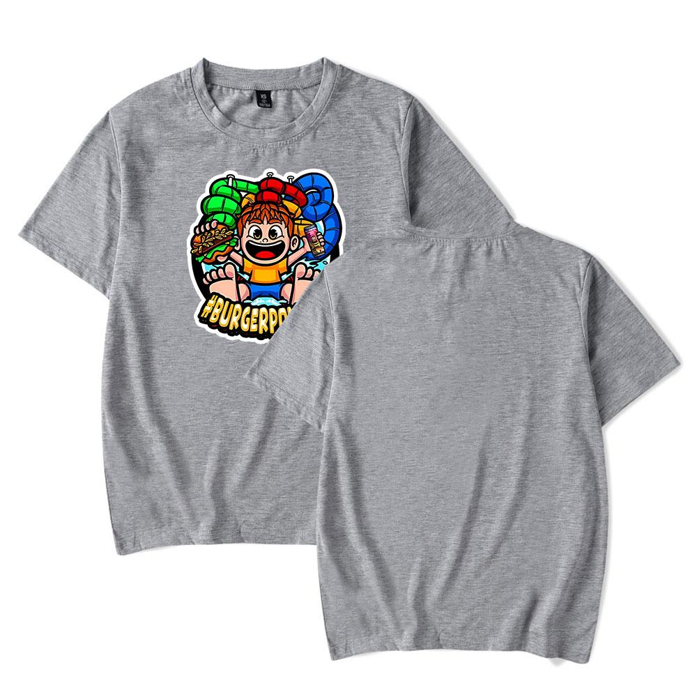 Mode Sommer Damen Herren Kurzarm T-Shirt Burger Pommes ICrimax Fitnesskleidung Neues Herren T-Shirt Cosplay T-Shirt