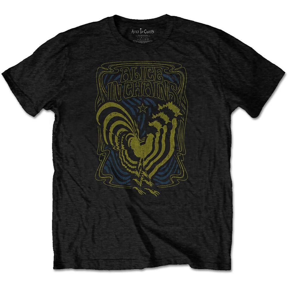 Alice In Chains Psychedelic Rooster Merch Tshirt Mlxl New M