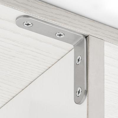 Furniture Stainless Steel Corner Code 90 Degree Right Angle Wardrobe Table And Chair Fixed Bracket Square Angle Iron