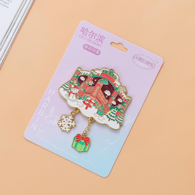 Harbin Central Street Ice & Snow World Metal Souvenir Magnet
