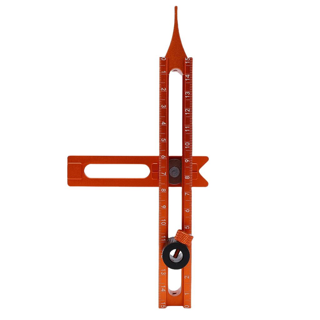 Magnet 4 Sided Scale Scribing Tool Leveling Ruler with Magnet Base Multi Purpose Woodworking Marking Tool for Carpentry
