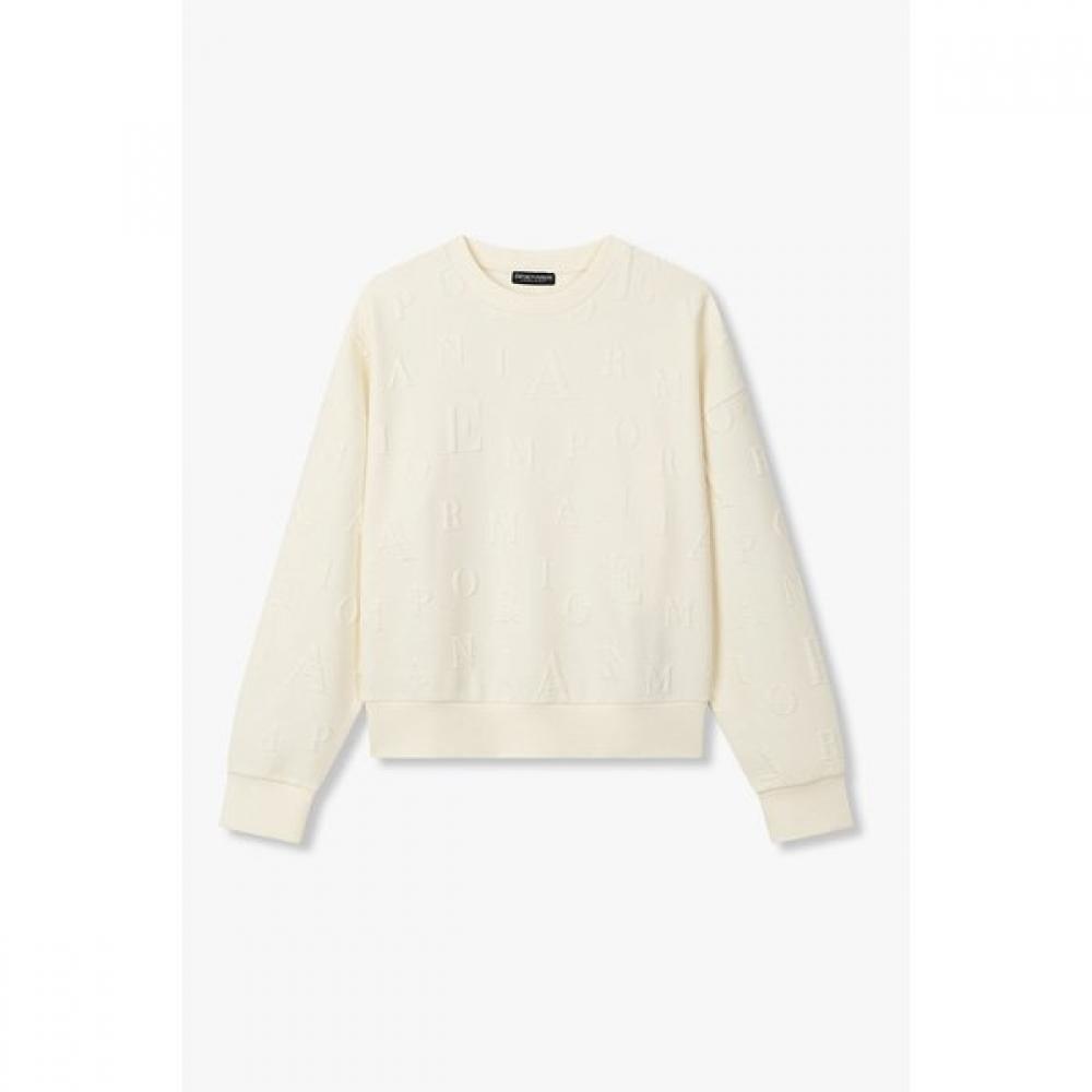 Emporio Armani Women S Lounge SweatShirt emboSSed Alphabet 0825336510 XS85 14100₽