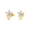 BELLA BOX S925 Sterling Silver Needle Flower Ear Studs, A Student Forest-themed, Simple And Fresh Petal-shaped Silver Ear Accessory