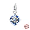 Timeless Genuine Copper Color Zircon Luminous Star Chart Sun Moon Decorative Charms Bead Elements Suitable For 3Mm Authentic Bracelets Jewelry