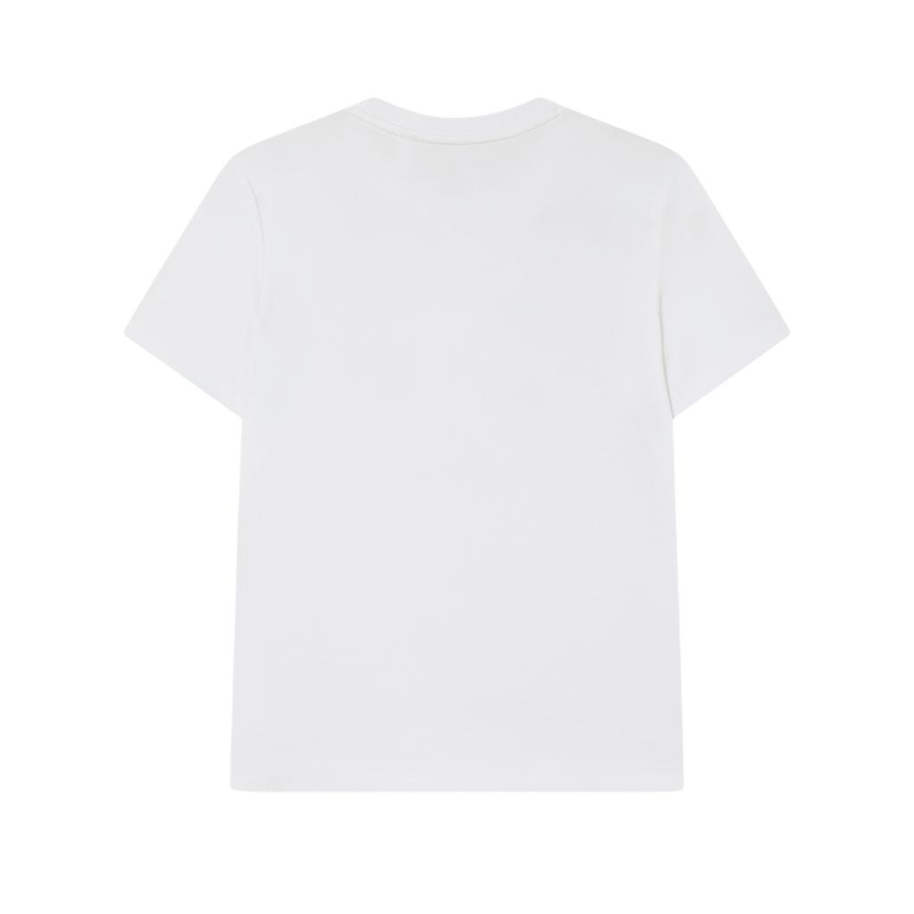 Fila Heritage Logo Letter Short Sleeve T-Shirt Women Tops White F11W428110FWT