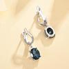 925 sterling silver Natural London blue topaz gemstone Earring Ring pendant necklace fine jewelry for women Anniversary and Engagement Gift