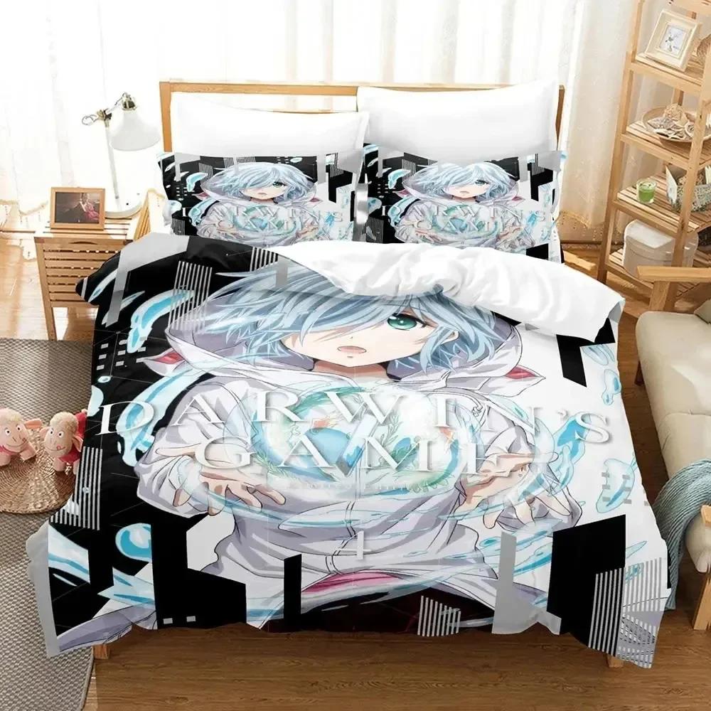 Anime Darwin'S Game Supplies Set Duvet Cover Set Bedding Sets For Adults Bed With Pillowcases No Filling Luxury Birthday Gifts