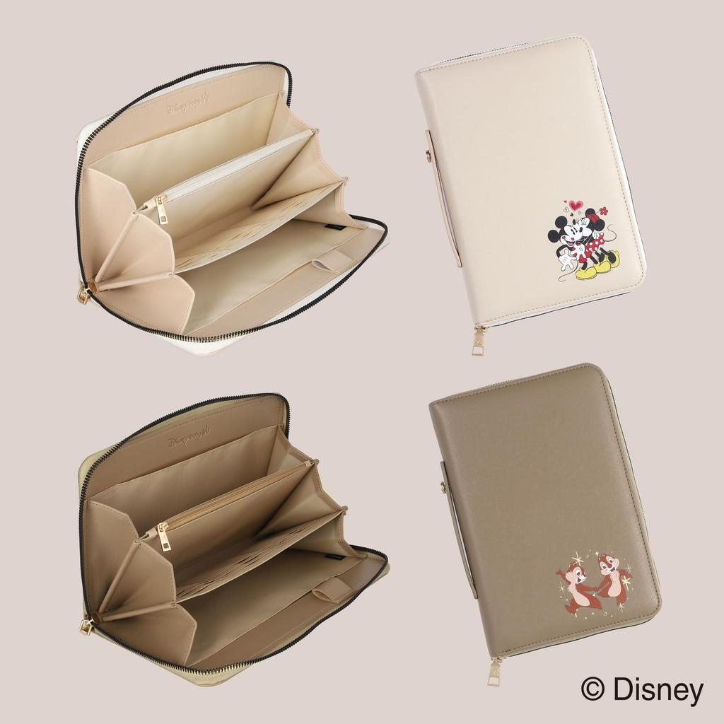 Disney Maternal and Child Health Handbook Case, Accordion-style, Medicine Book, Hospital Visit Case, Maternity, Chip and Dale, Disney Baby