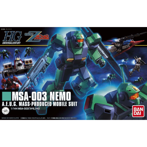 HGUC 1/144 MSA-003 Nemo (Mobile Suit Z Gundam)