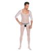 Men's Plus Size Open Crotch Fishnet Bodysuit Temptation Costume Set