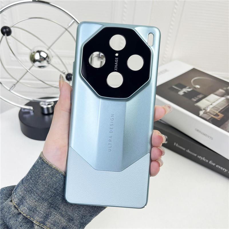 

Для vivo X100 Pro прочный противоударный чехол из кожи наппа с защитой от отпечатков пальцев + кожаный чехол с защитой от падения задняя крышка в виде ракушки X100 Pro светло-зеленый