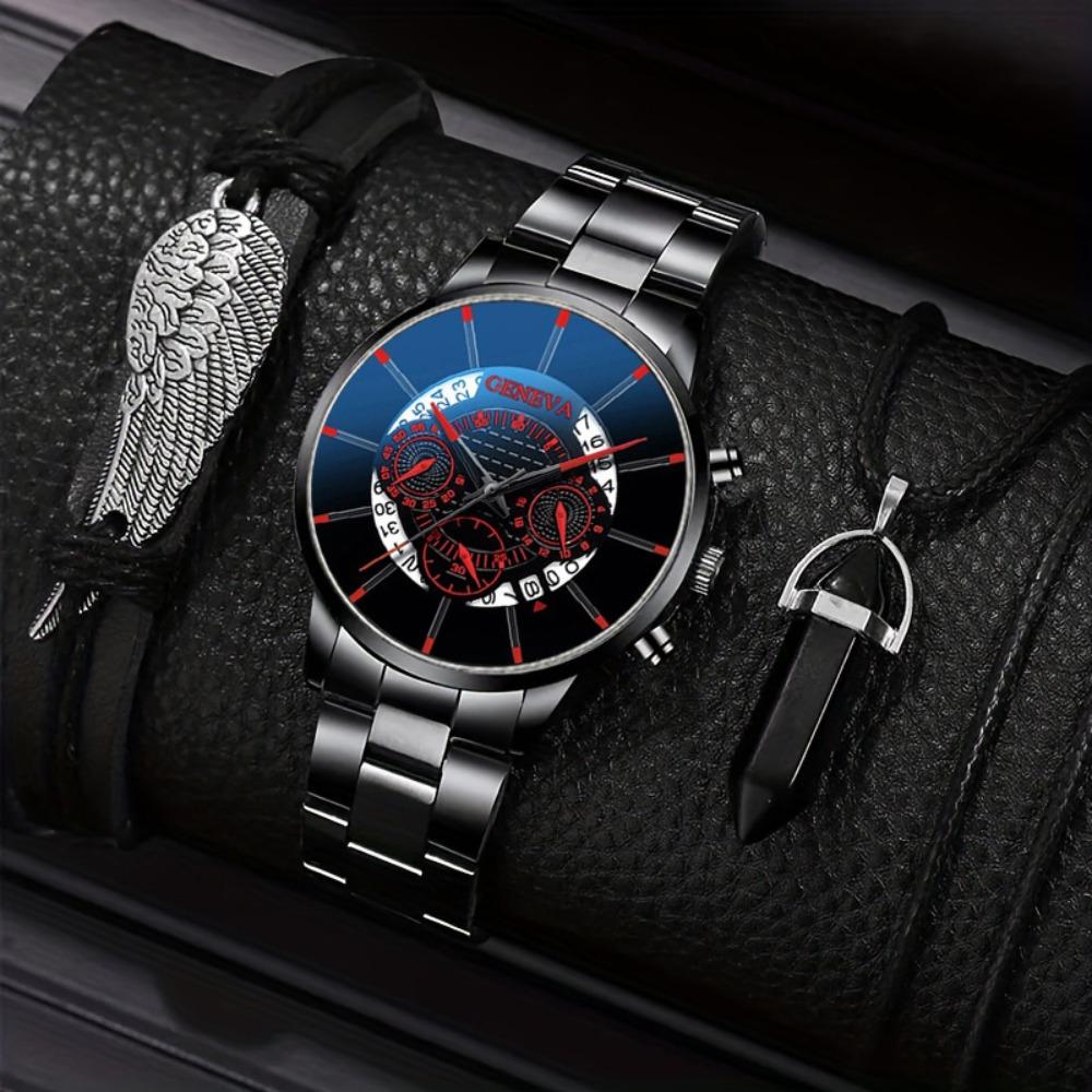

Watch Accessories Set Men S Mesh Strap Watch Quartz Watch Fashion Watch Set