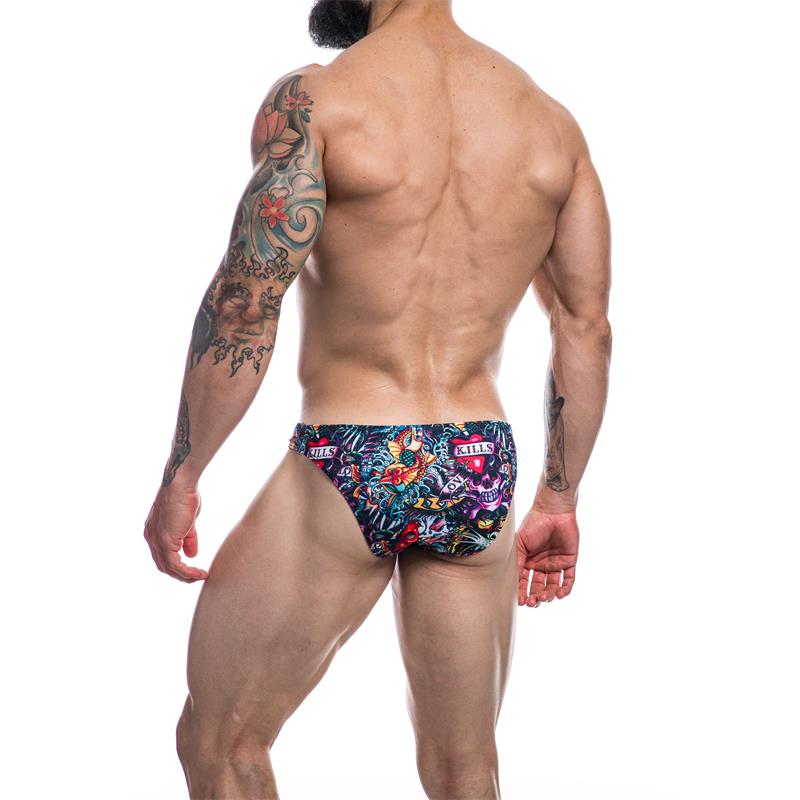 Provocative Tattoo Low Cut Bikini Brief