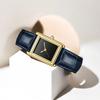 Luxury Watch for Men Simple Rectangle Black Leather Band Business Quartz Wristwatch Male Clock Lover Gifts Relogios Masculino