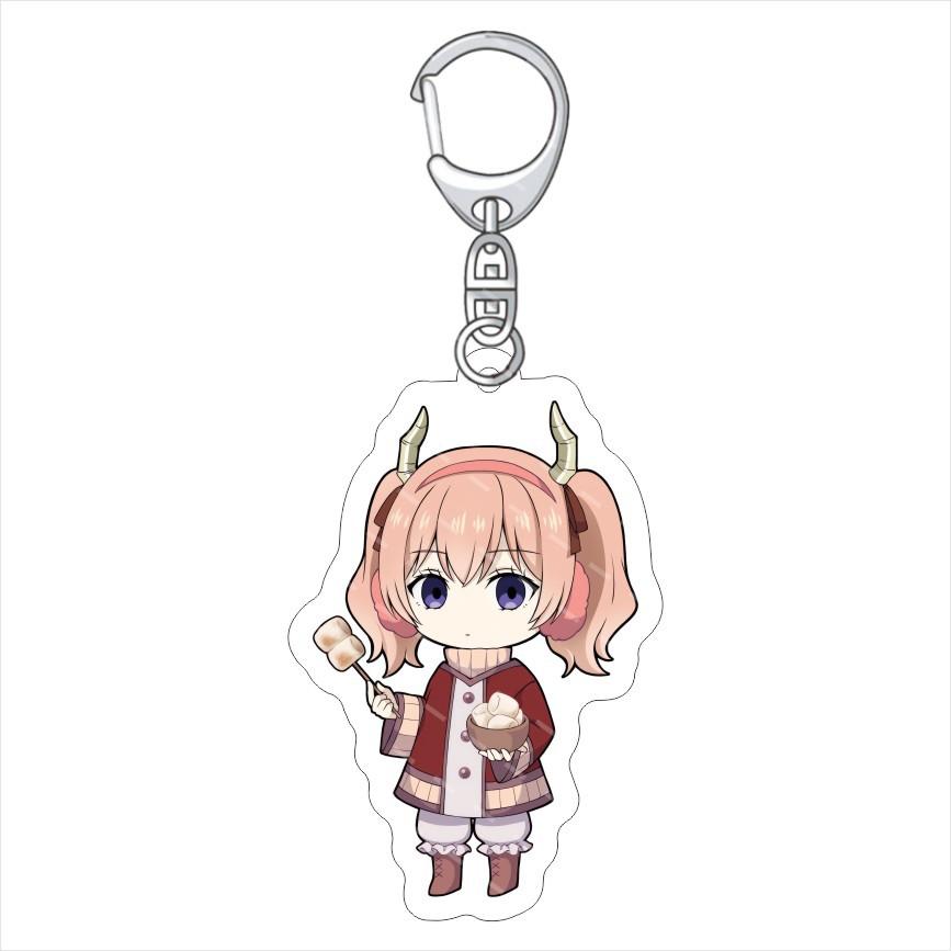 Cute Anime Frieren Beyond Journey's End Sein Frieren Fern Stark Aura Acrylic Keychain Peripherals Backpack Pendant Gift 6CM