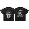 Lionel Messi Fußball T-Shirt Inspirierendes Grafik-Design Baumwoll-Tee All-Time Great Star Herren Damen Urban Premium Kurzarm Top