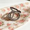 Yousheng Scarf Ring Clip Exquisite Scarf Slides Buckle with Rhinestones Multi-use Round Circle Clip Buckle for Women Scarves Neckties Bag Charms