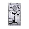 Halloween Türvorhang, Spitze Spinnennetz Kaminabdeckung, Gruseliges Skelett Hexe Fledermaus Druck Fenster Tür Vorhänge für Haus Innen Party Dekoration