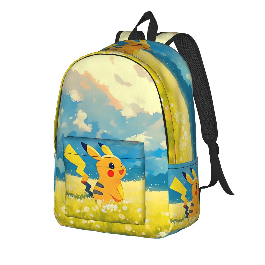 Fashion Pokemon Pikachu Backpack  Mochilas Vintage For Work Large Capacity Rucksack