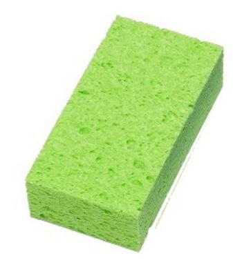 Japan Insole Industry Cellulose Bath Sponge Set of 4 Green Quick-Drying Absorbent Bathroom Cleaning Made In Processing