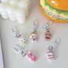 Lovely Pet Shaped Keychain For Couples Gift Resin Accessory Mini Key Ring Her Birthday Present Bag Pendant