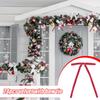Christmas Tree Bows Red Ribbon Home Decor 24 Pieces Tree Bow Christmas Ornaments For Door Porch Fence Table Mantel Living Room