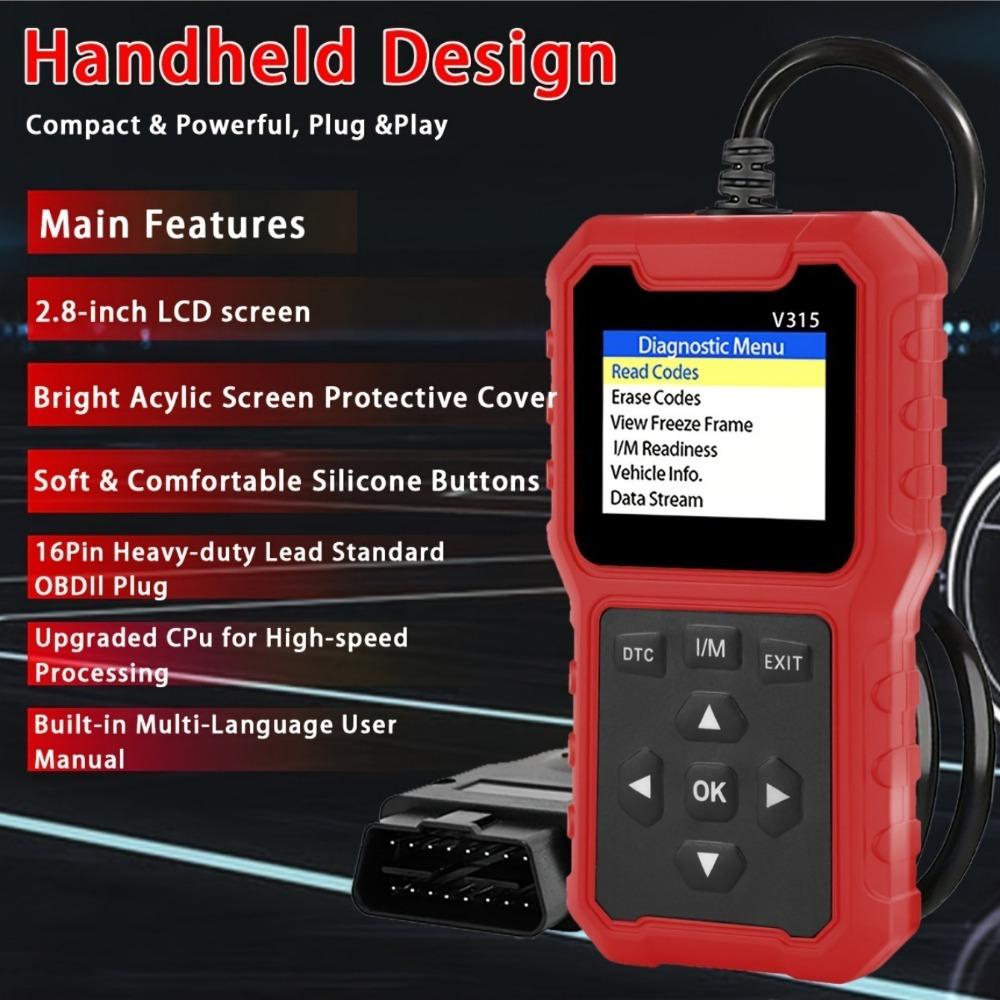 Enhanced Universal OBD II Scanner for Automotive Engine Fault Code Readers Can Diagnose Scanning Tools and Clear Error Codes