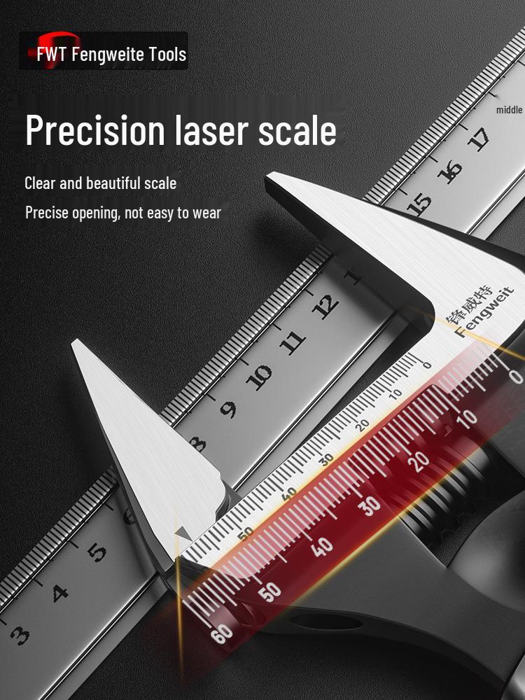 Extra Large Adjustable Wrench with Short Handle - Available in 6, 8, 10, 12 inches