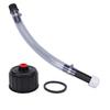 Racing Fuel Filler Hose Kit Replacement for Jegs 3 5 5.5 Gallon Jugs Fuel Jug Hose with Cap Black