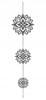 FLOWERS Garland Pendant, Glamorous Decoration, Gray