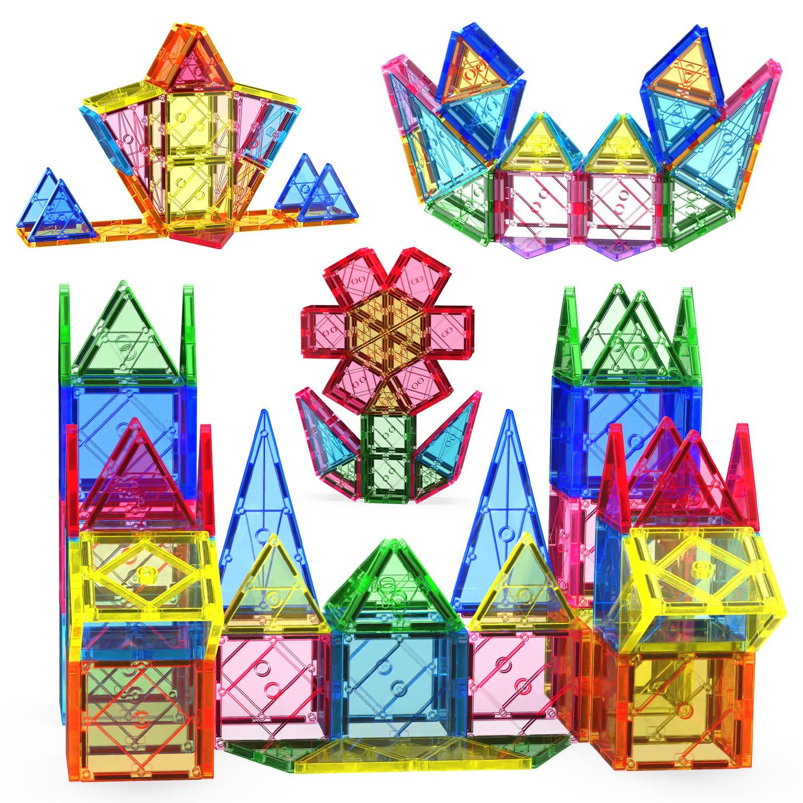 

Магнитные блоки AOMACO, Магнитная игрушка, Развивающая игрушка, 3D-пазл, Разноцветные, Прозрачные магнитные плитки, STEM-образование, Пространственное мышление, Воображение