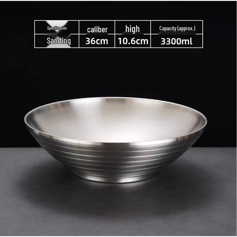 JingJingRS 304 Stainless Steel Noodle Bowl
