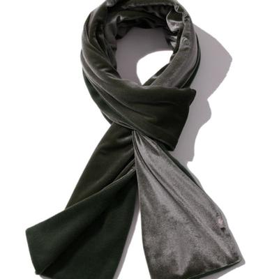 SEARCH410 Velvet Muffler Ash Khaki