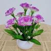 Small Silk Carnation Decorative Flower In Pot for Living Room, Coffee Table, or Dining Table Arrangement