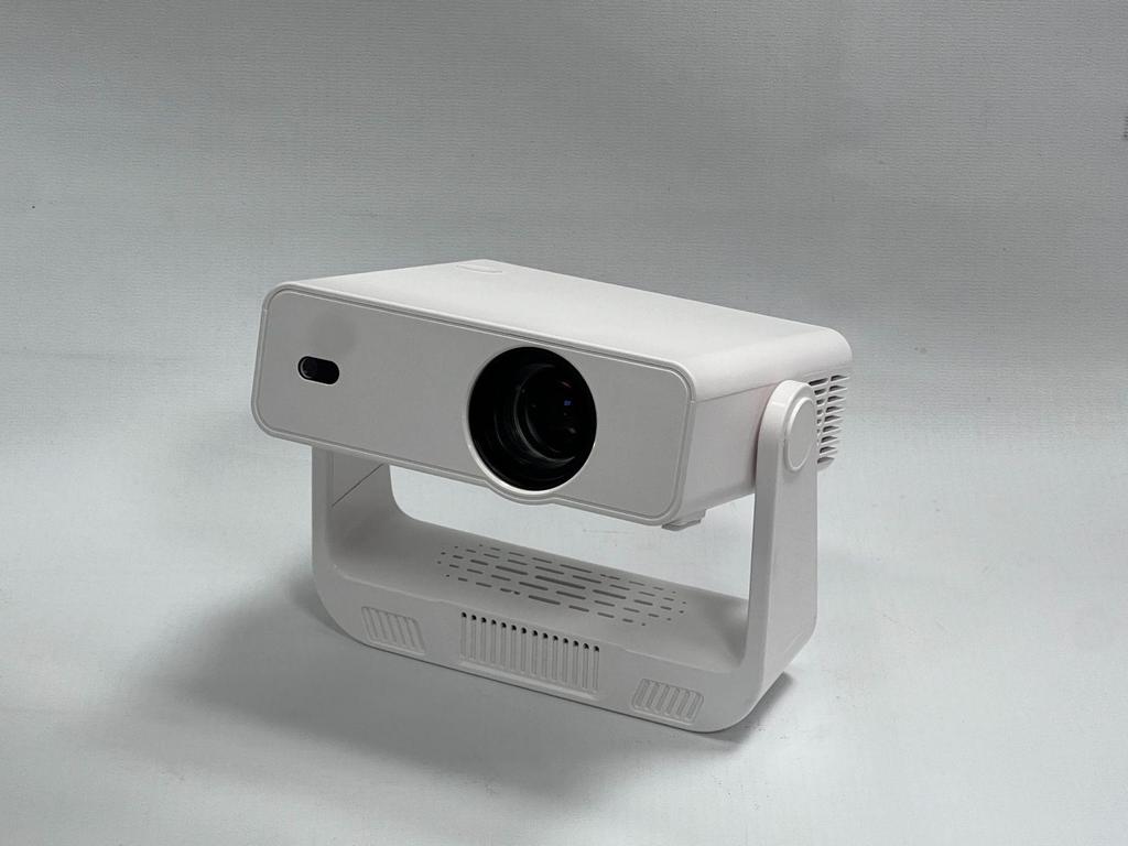 Upgraded HD Mini Projector with 230 ANSI, Android OS, Smart Gimbal Speaker, WiFi