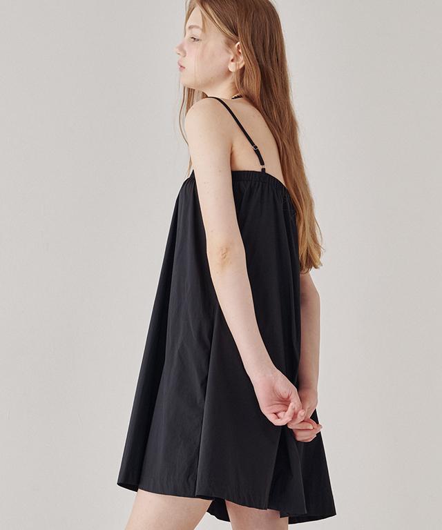 RONRON Banding Tube Top Sleeveless Mini Dress Black