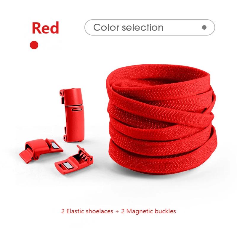 1 Paar Magnetische Lock Schoenveters zonder strikken Sneakers Geen Strik Schoenveters Kinderen Volwassenen 0,8 cm Platte elastische Schoenveter Schoenaccessoires