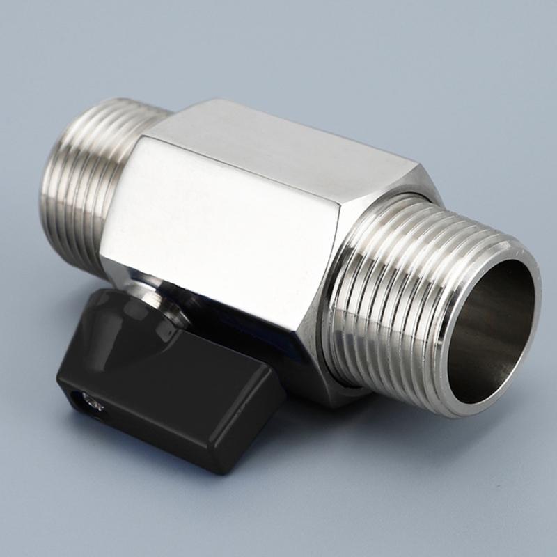 Multipurpose Temperature Resistant 304 Stainless Steel 1/4" Miniature Ball Valves Compact Size Threaded End Connection