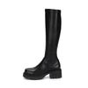 Barbara Basic Chunky Mold Long Boots 5.5cm Bbf854bk