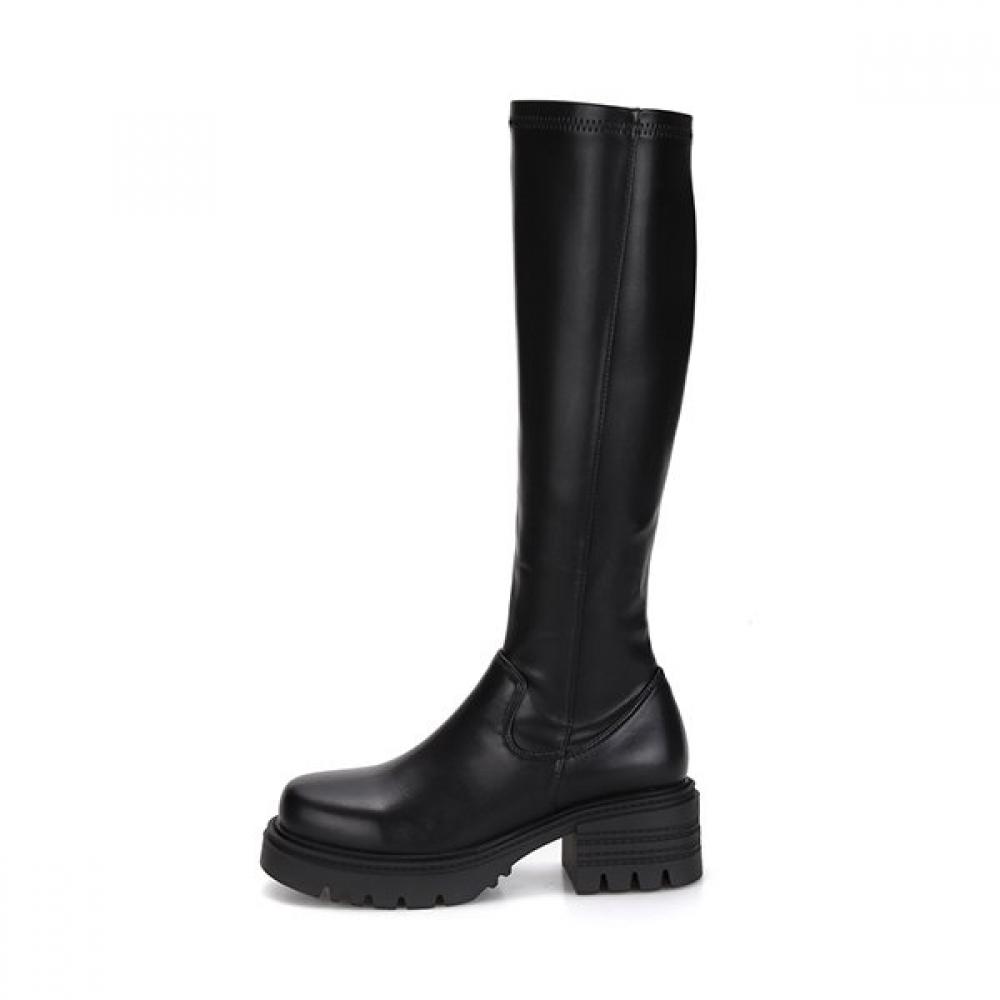 Barbara Basic Chunky Mold Long Boots 5.5cm Bbf854bk