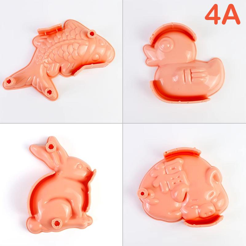 

1/4 шт. Набор для приготовления суши, набор для приготовления суши, мультяшные маленькие животные, форма для рисовых шариков «Онигири», детский упакованный обед, кухонные инструменты, аксессуары