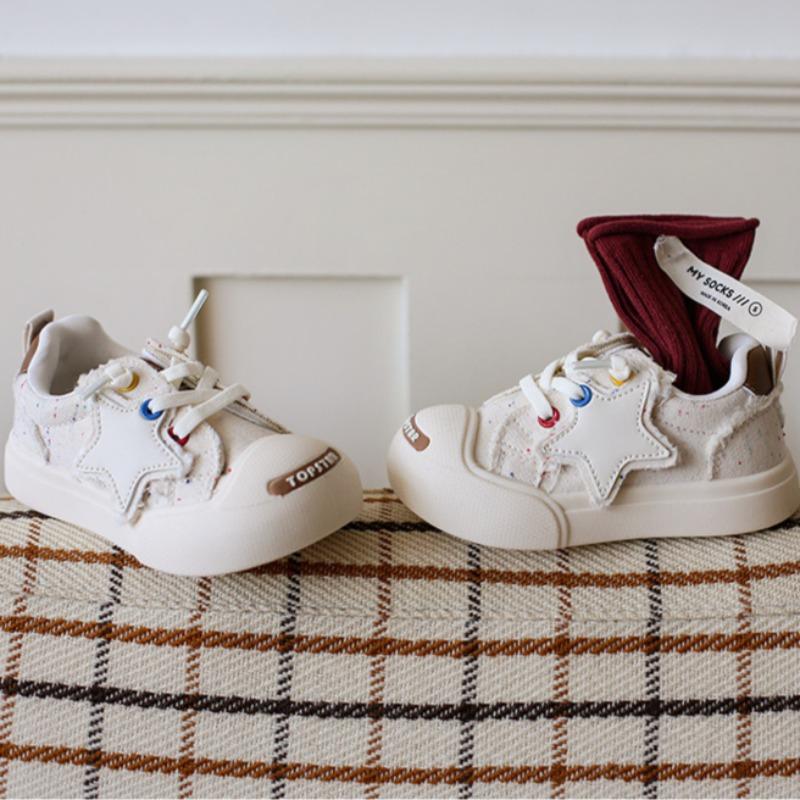 Корейская версия Laughing Classmates Детская парусиновая обувь для мальчиков и девочек — фото 12