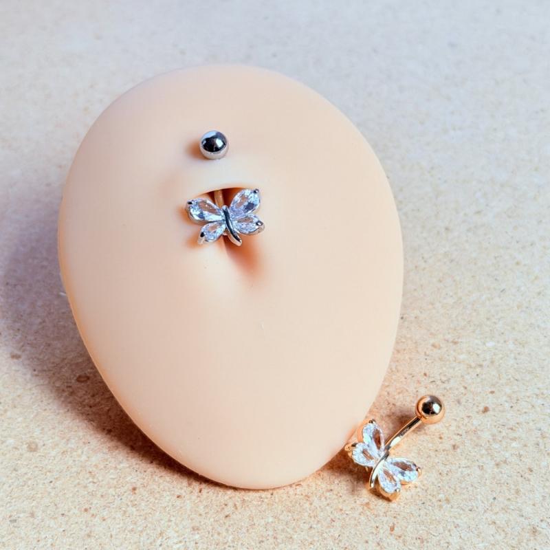 Dragonfly Butterfly Belly Button Ring Navel Piercing Sexy Belly Rings Body Piercing Navel Rings Body Jewelry For Women Girls