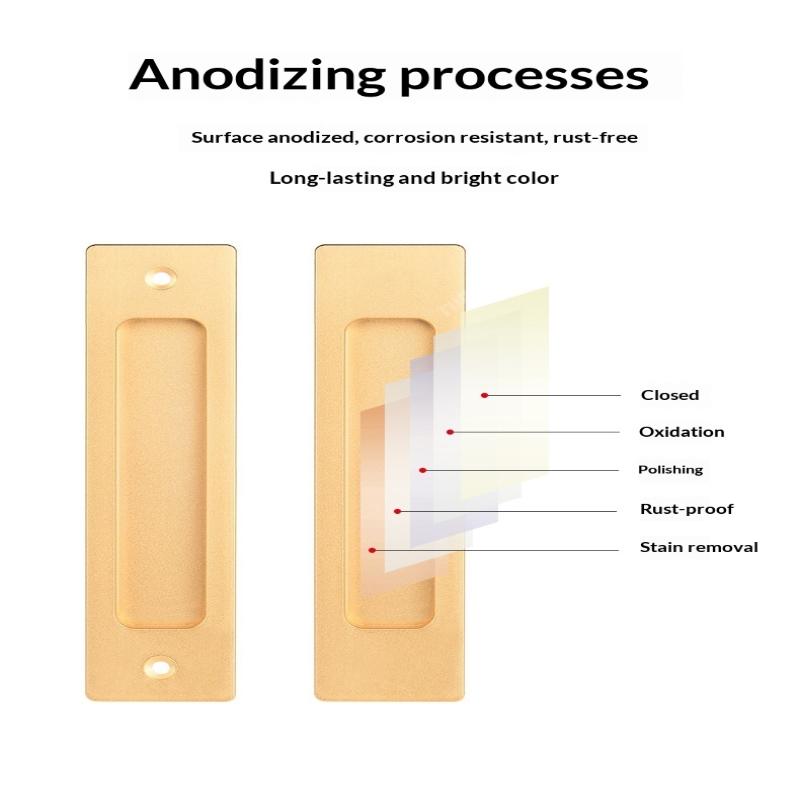 Sliding Door Hidden Pull Handle Cabinet Door Invisible Embedded Handle Kitchen Door Recessed Slot Handle For Sliding Doors